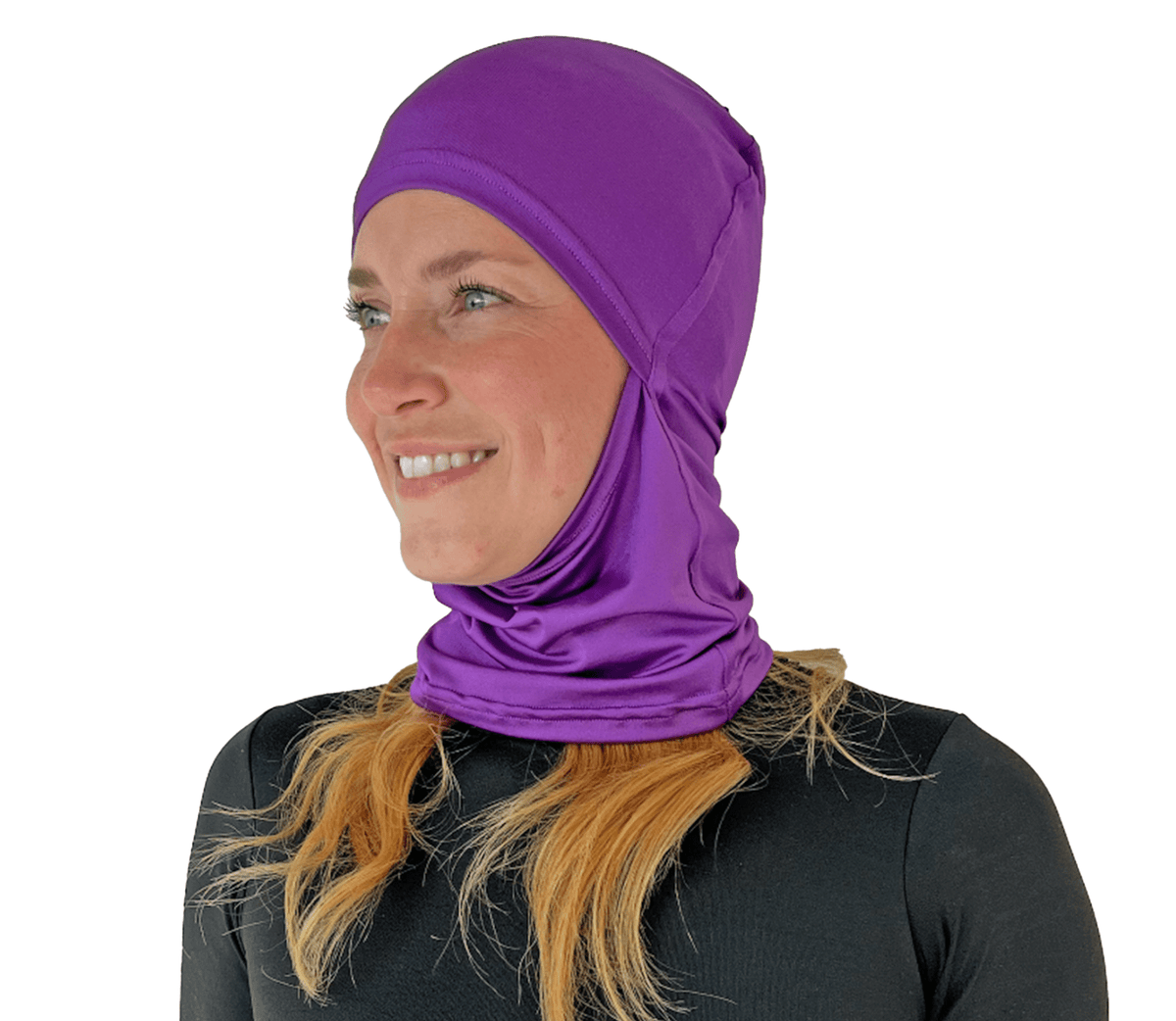 Balaclava Gato Unicolor Morado - Pescuezo