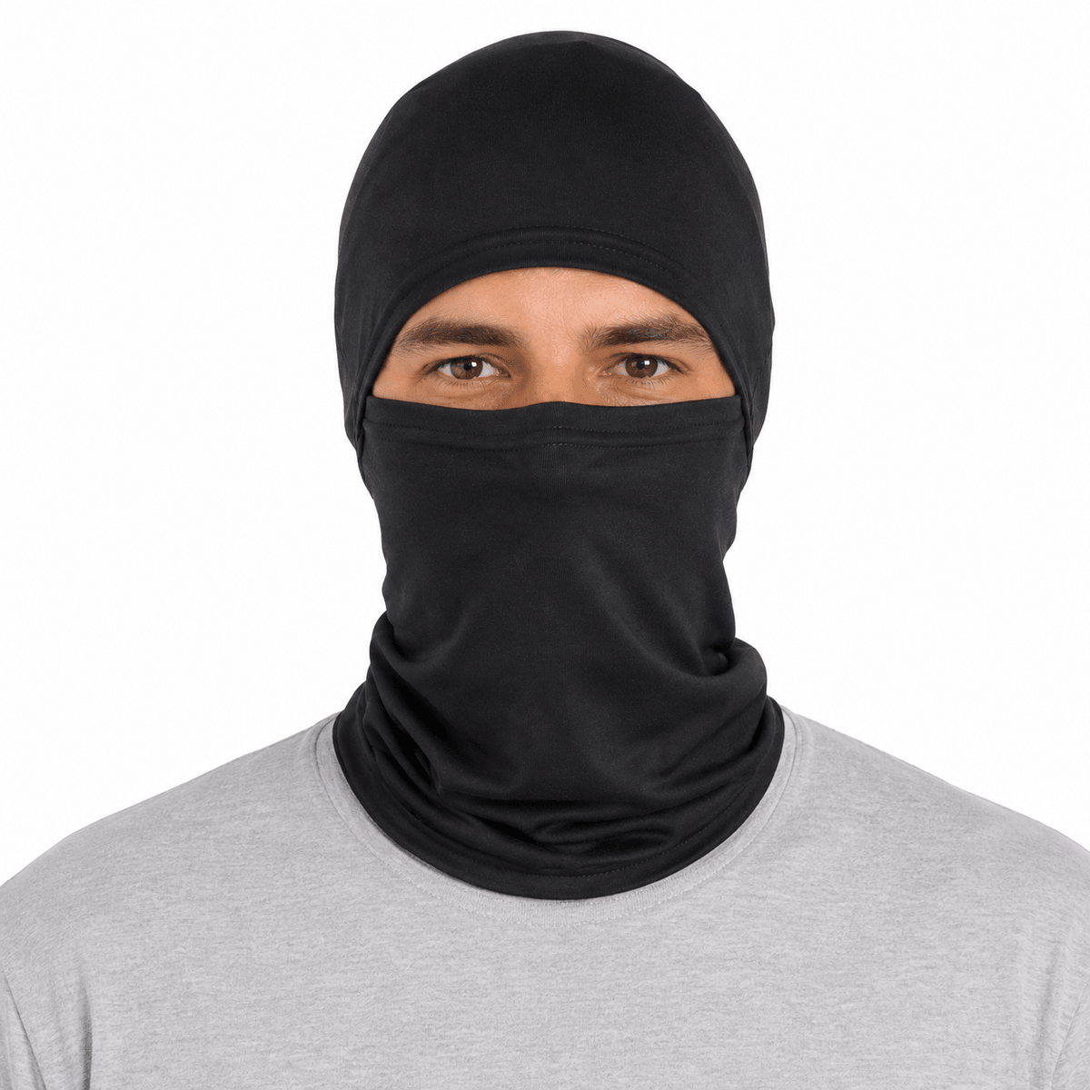 Balaclava Gato Unicolor Negro - Pescuezo