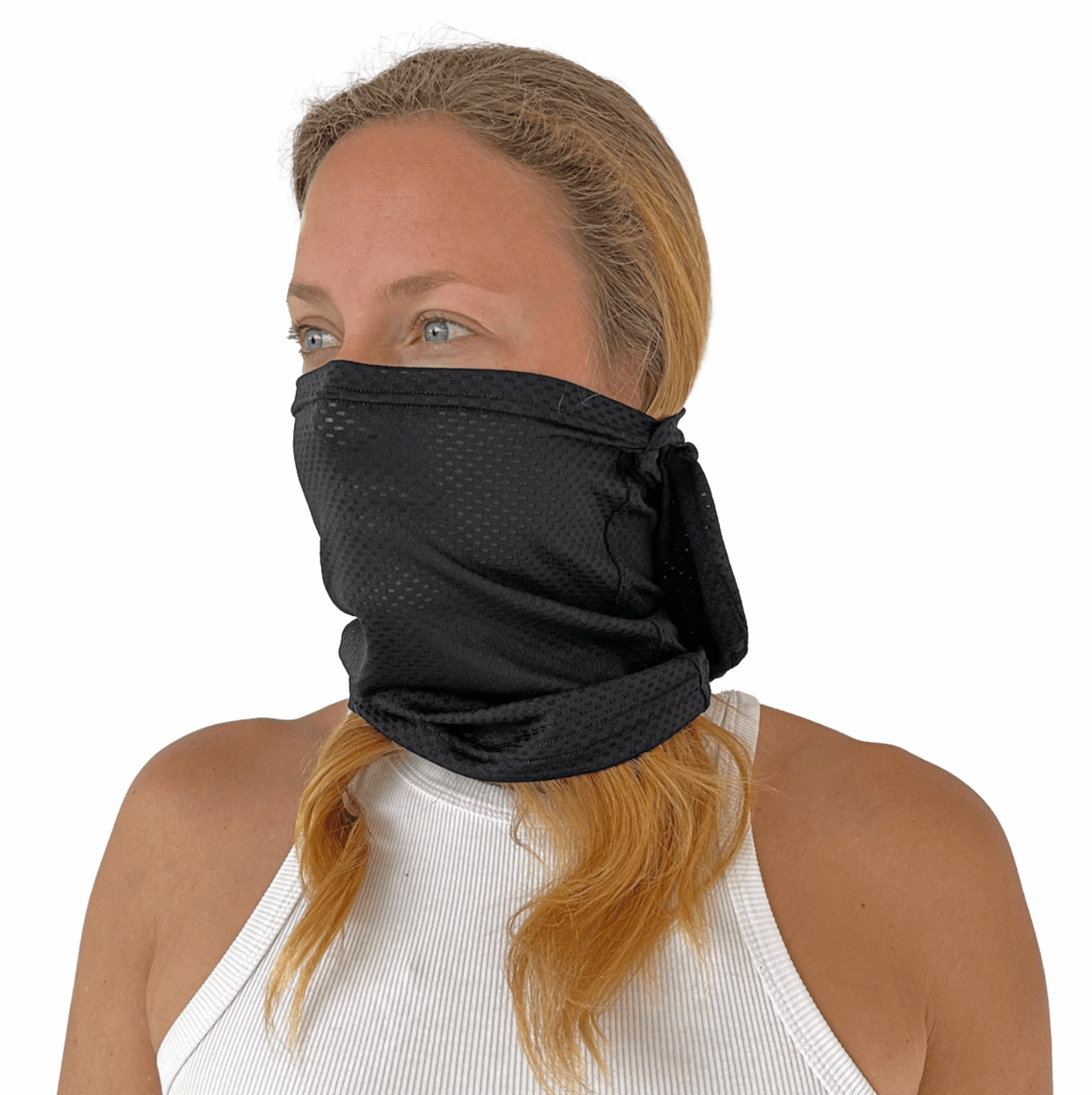 Balaclava Gato Unicolor Peto Negro - Pescuezo