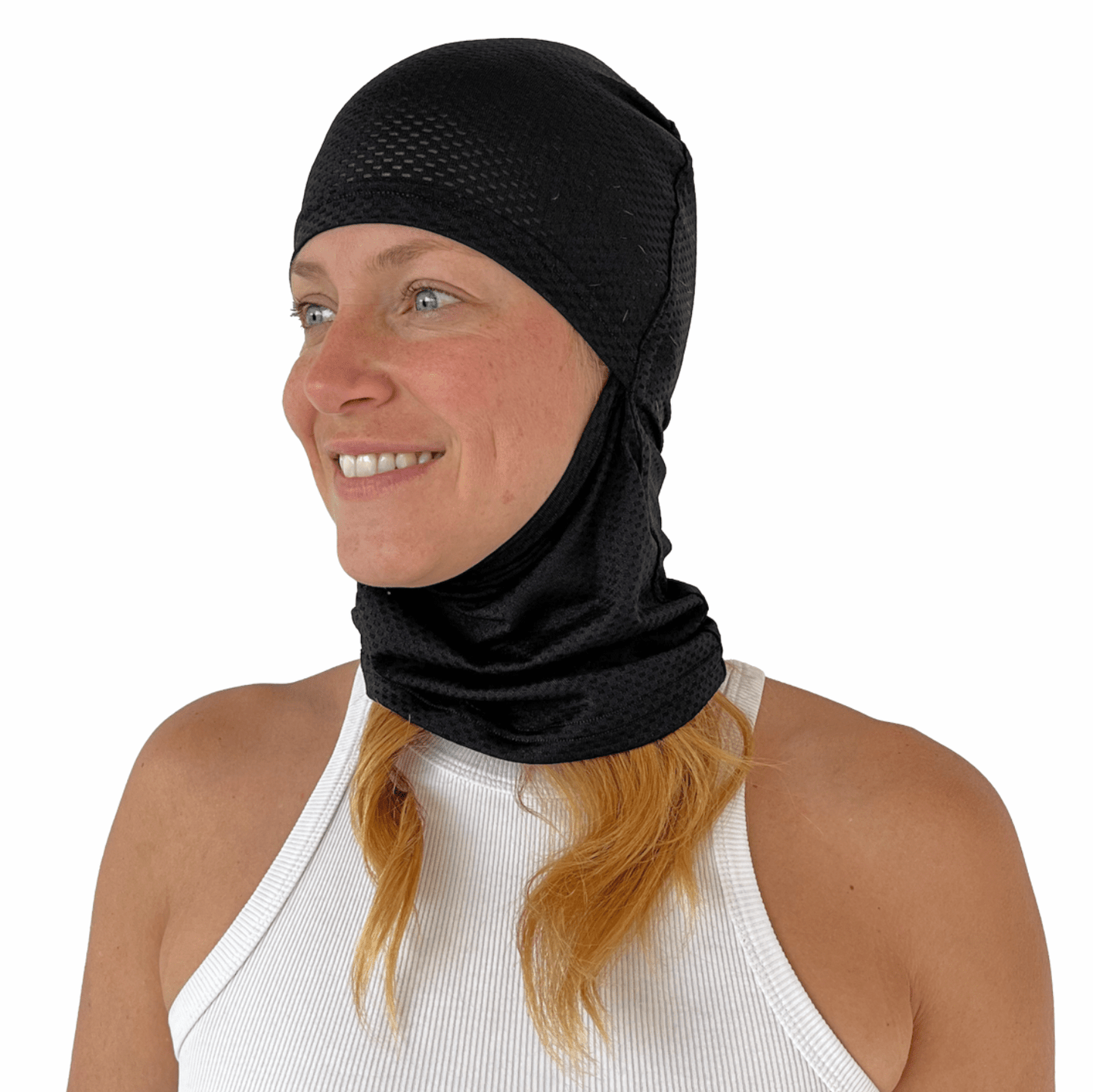 Balaclava Gato Unicolor Peto Negro - Pescuezo