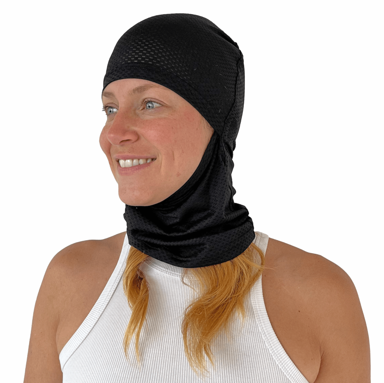 Balaclava Gato Unicolor Peto Negro - Pescuezo