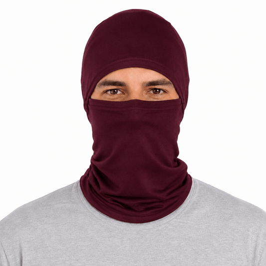 Balaclava Gato Unicolor Vino - Pescuezo