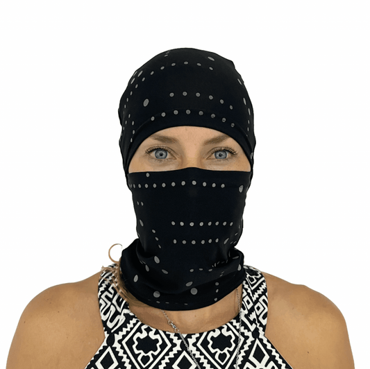 Balaclava Microfibra Gato Reflectivo Luz Tetris - Pescuezo