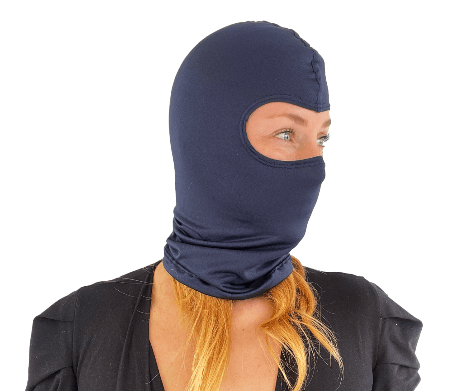 Balaclava Microfibra Unicolor Azul - Pescuezo