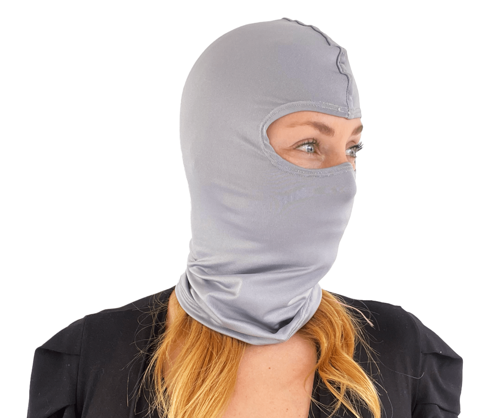 Balaclava Microfibra Unicolor Gris Claro - Pescuezo