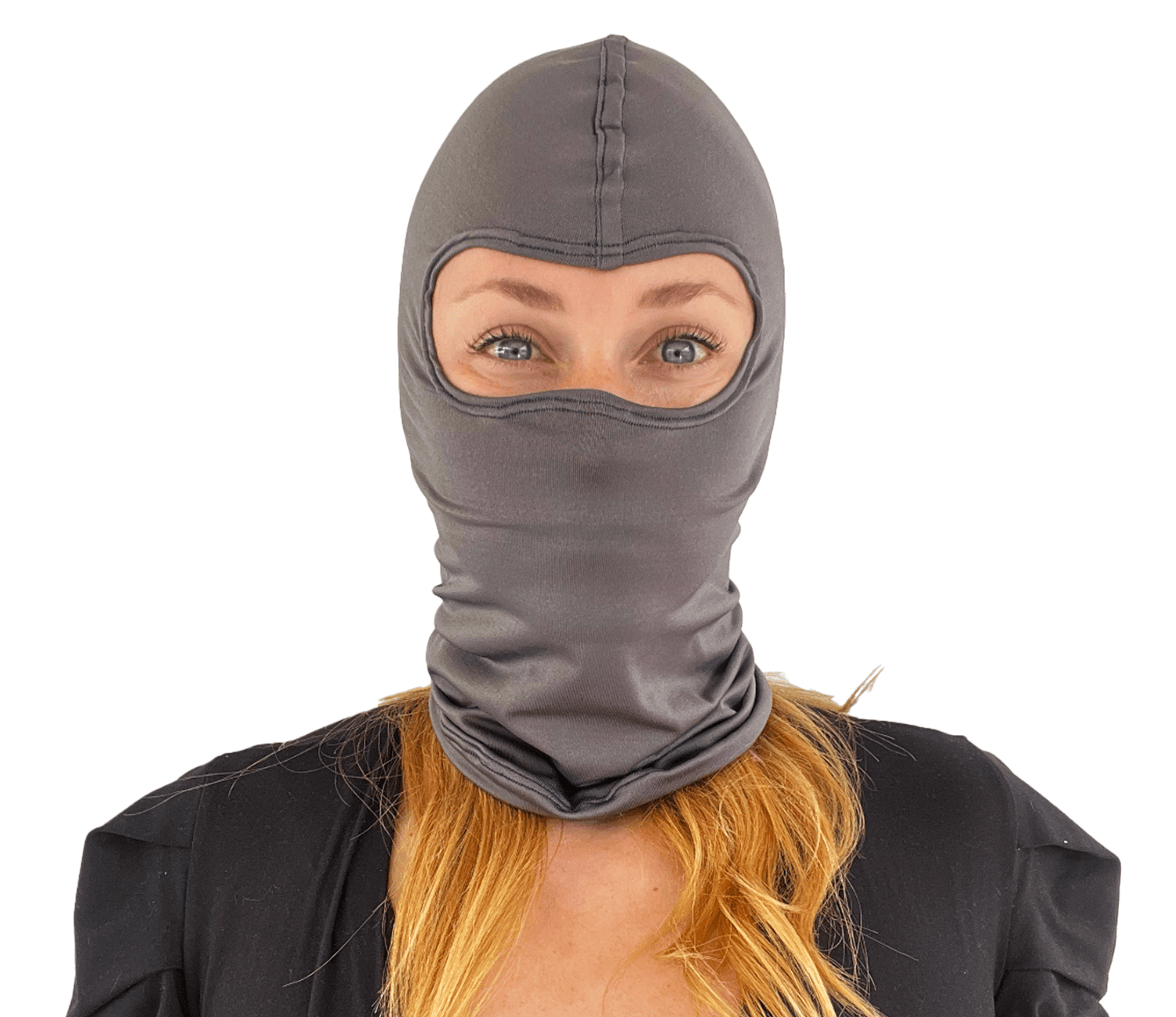 Balaclava Microfibra Unicolor Gris Oscuro - Pescuezo