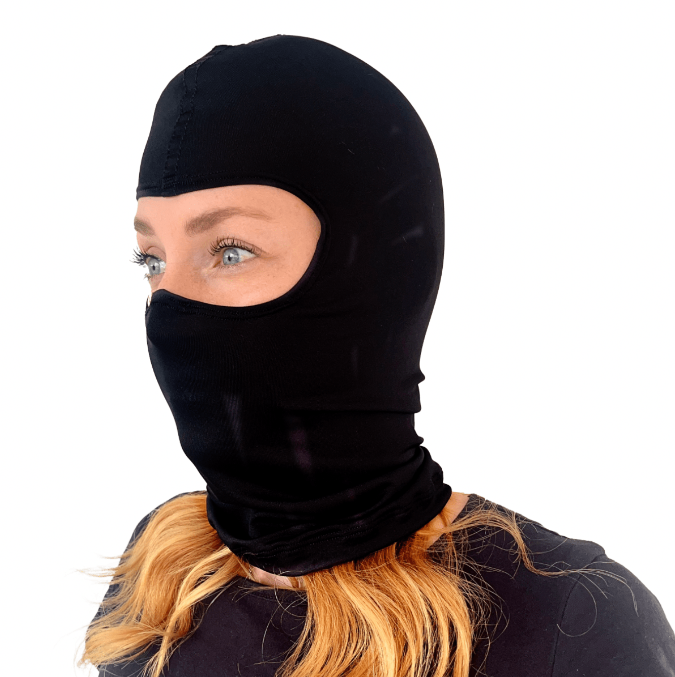 Balaclava Microfibra Unicolor Negro - Pescuezo