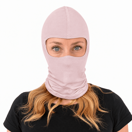 Balaclava Microfibra Unicolor Rosa Pálido - Pescuezo