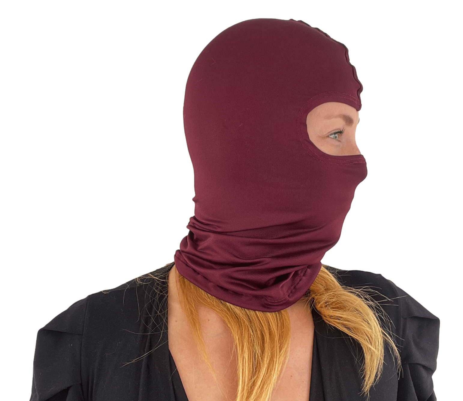 Balaclava Microfibra Unicolor Vino - Pescuezo
