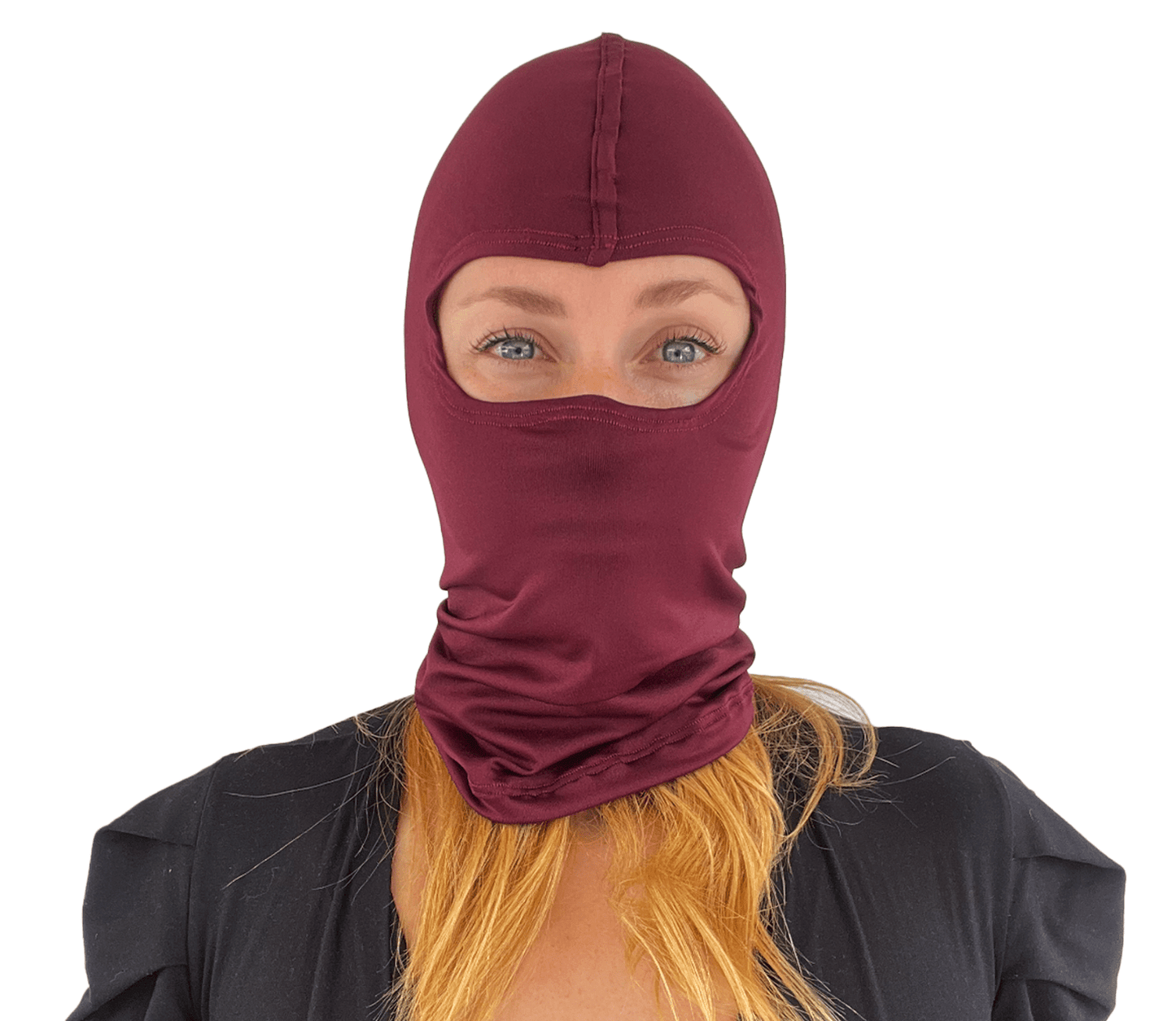 Balaclava Microfibra Unicolor Vino - Pescuezo