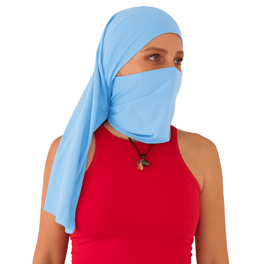 Doble Hijuepeta Microfibra Azul Bebe 100 cms - Pescuezo