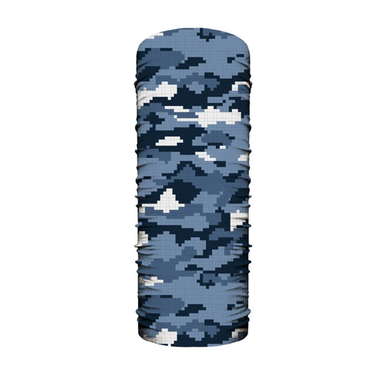 Microfibra Camuflado Pixel Azul - Pescuezo
