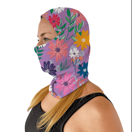 Microfibra Mora Floral - Pescuezo