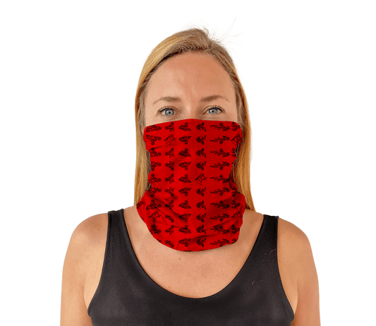 Microfibra Motocross Rojo - Pescuezo