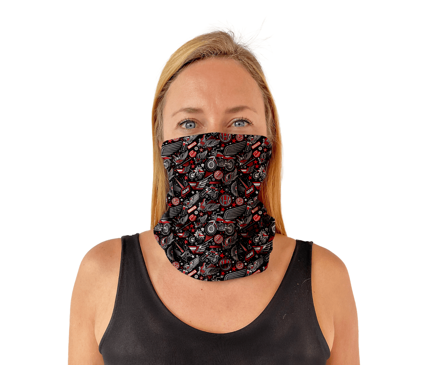 Microfibra Motos Con Alas - Pescuezo