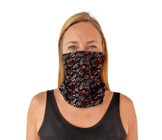 Microfibra Motos Con Alas - Pescuezo