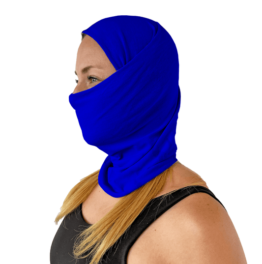 Microfibra Unicolor Azul Rey - Pescuezo