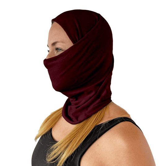 Microfibra Unicolor Vino - Pescuezo