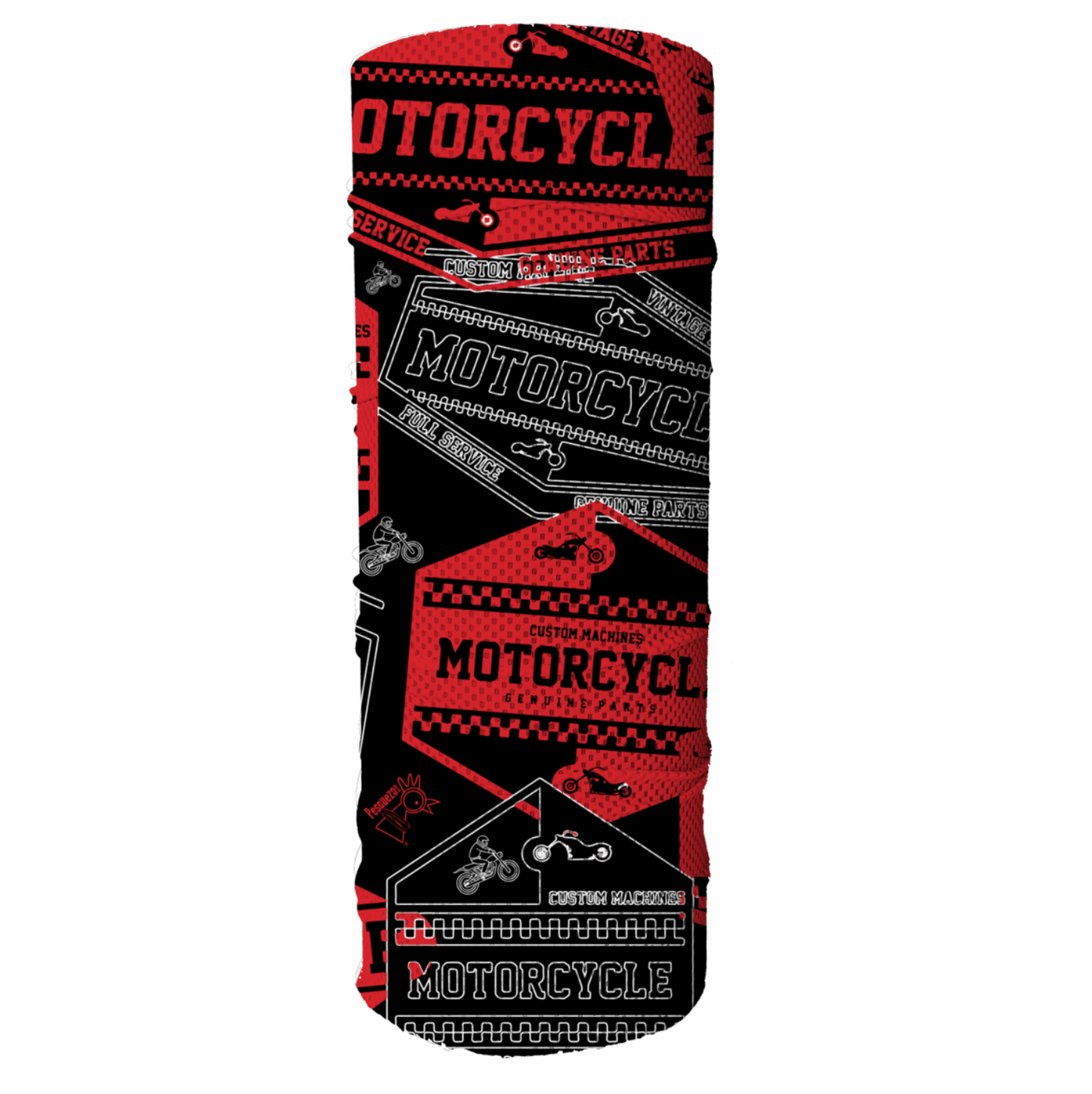 Peto Motorcycle Negro Rojo - Pescuezo