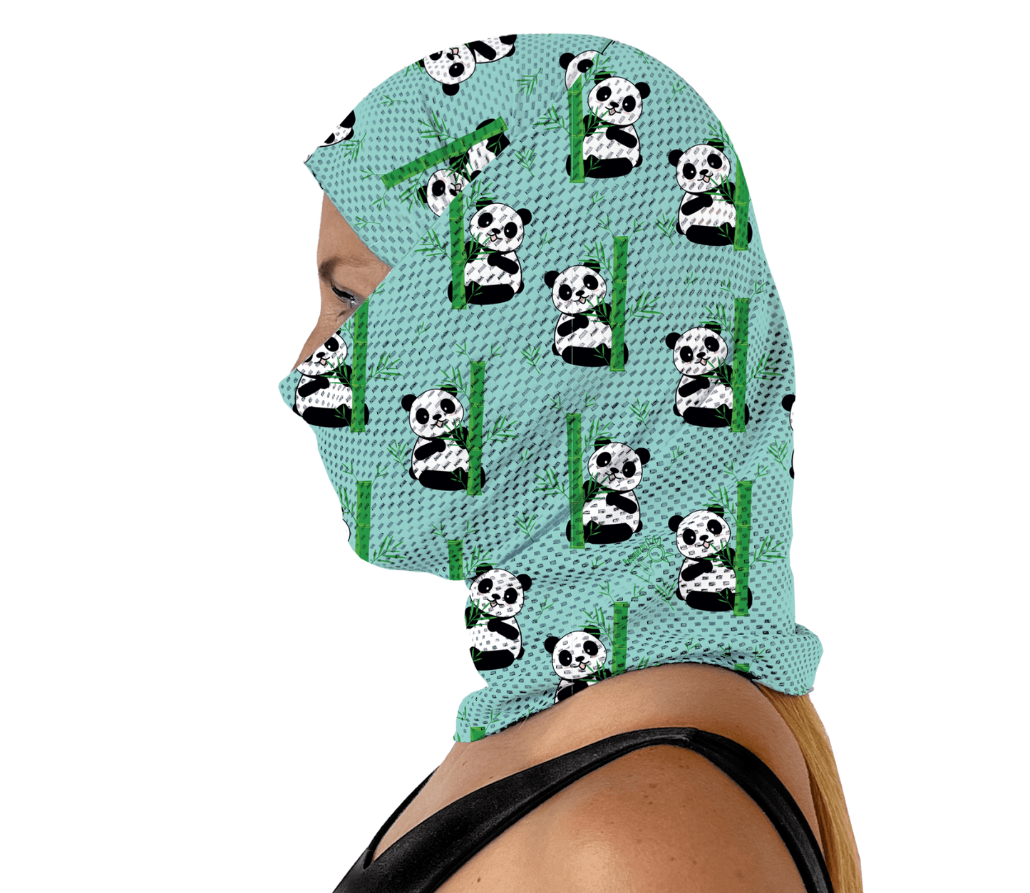 Peto Pandas Comiendo - Pescuezo