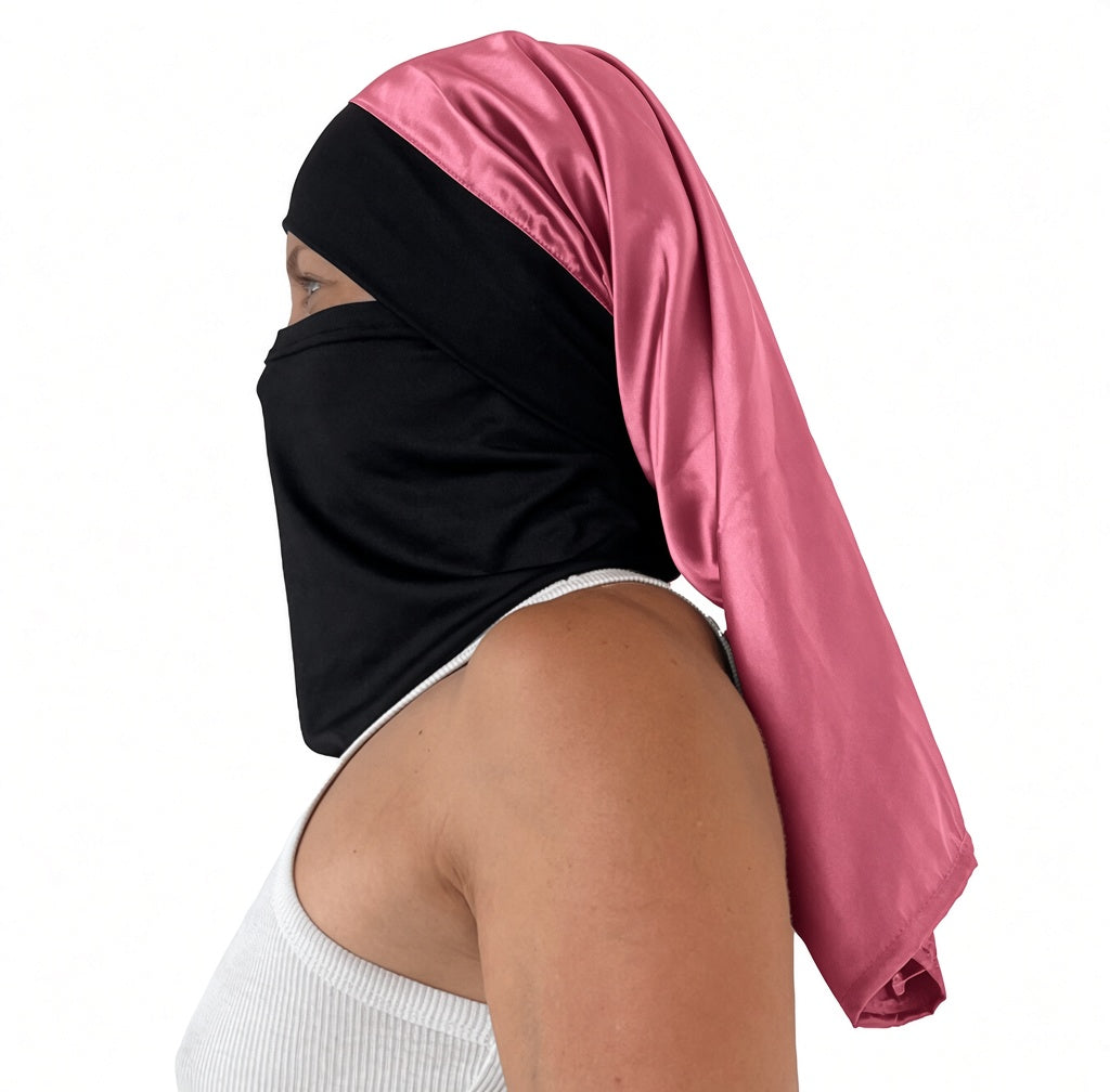 Pescuezo Doble Hijuepeta Satín Rosa 50 cms