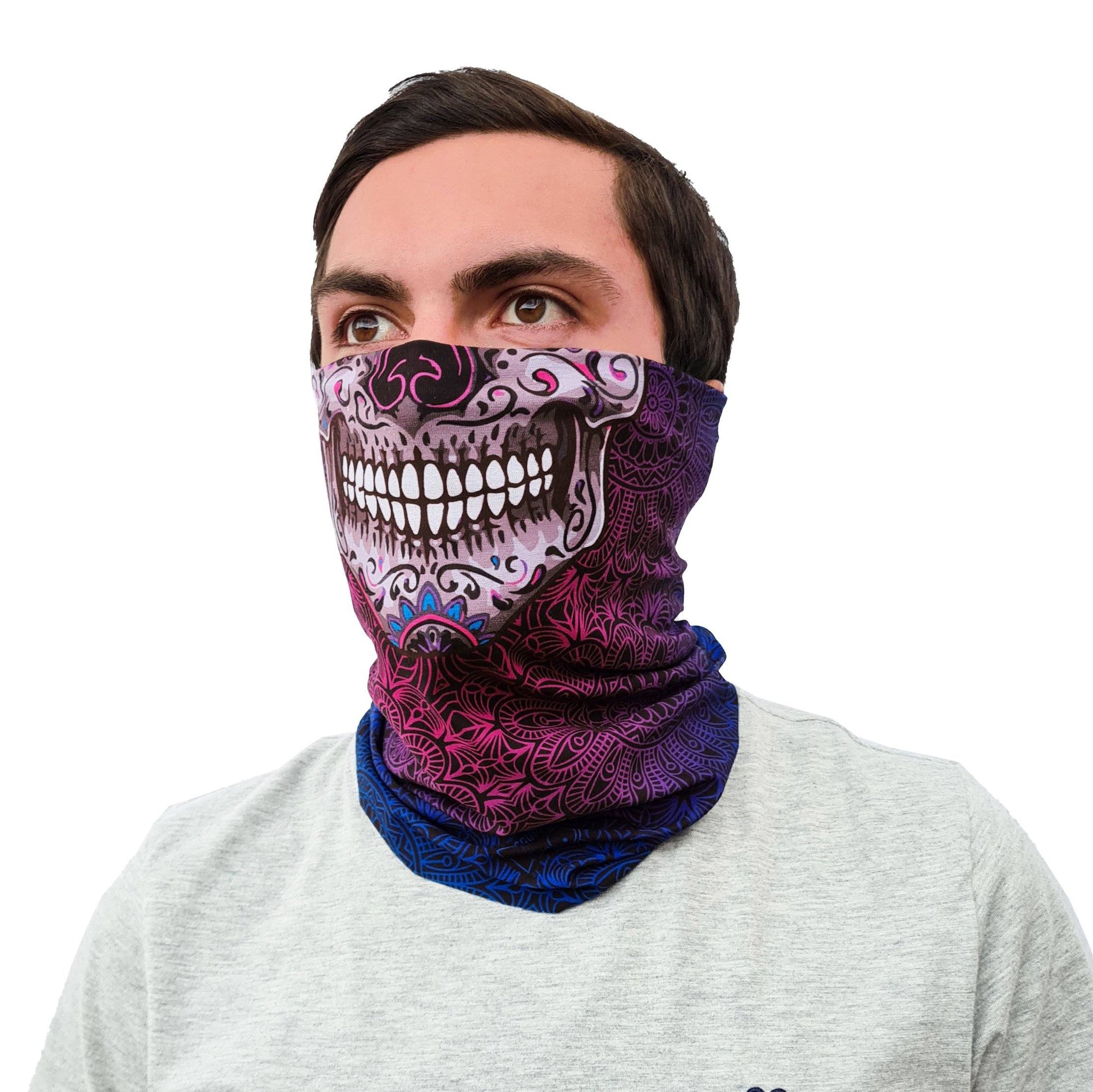 Microfibra Caras CandySkull Pescuezo Microfibra Pescuezo