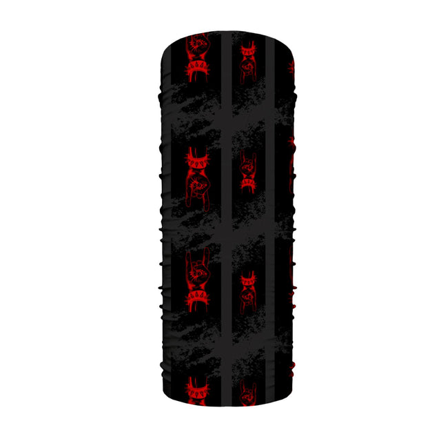 Pluma Mano Rockera Rojo Pescuezo Microfibra Pescuezo