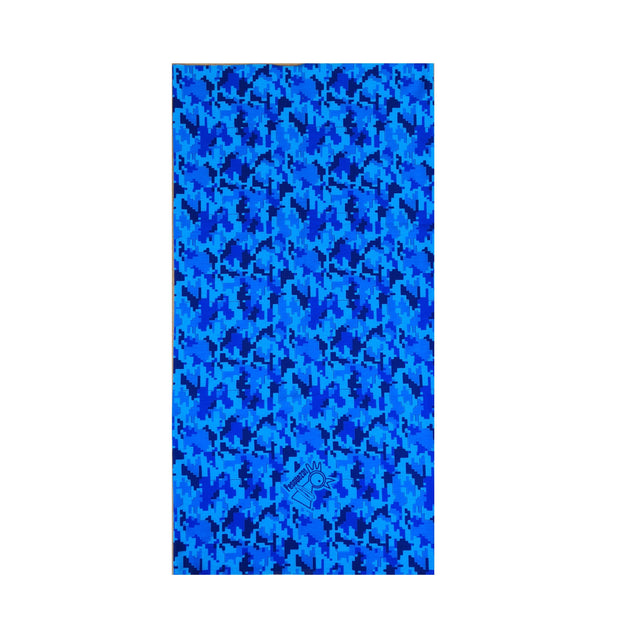 Microfibra Camuflaje Azul Pescuezo Microfibra Pescuezo