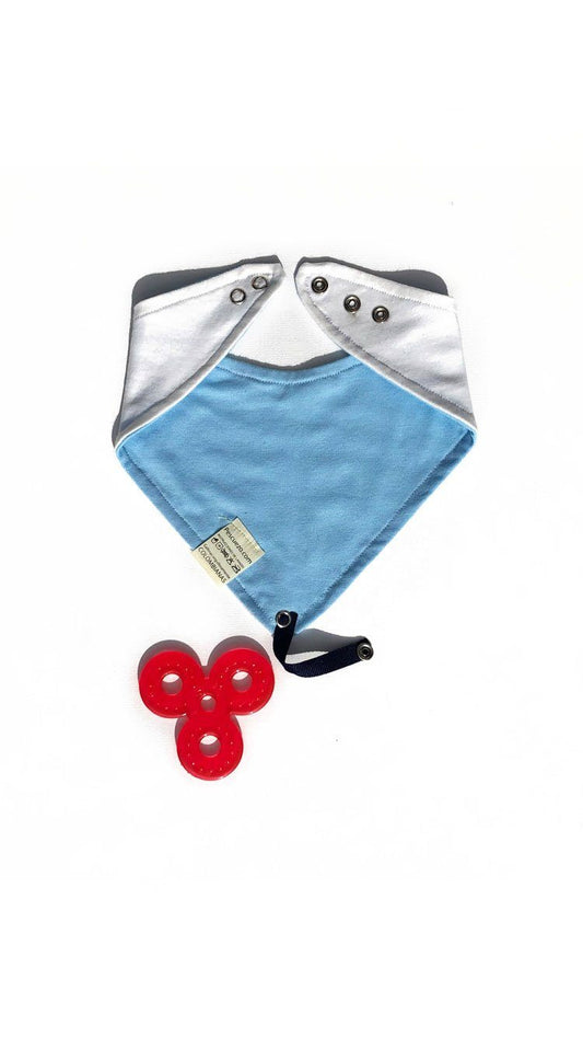 Babas Azul Hueso Broches - Pescuezo