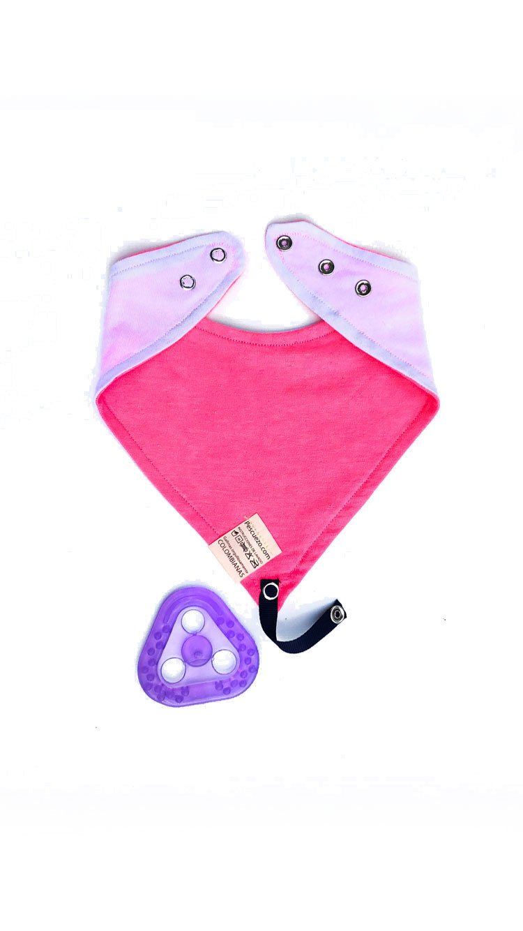 Babas Fucsia Blanco Broches - Pescuezo