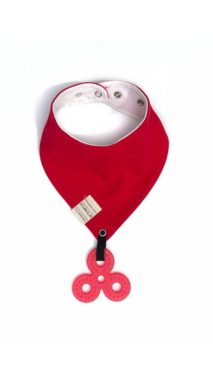 Babas Rojo Blanco Broches - Pescuezo