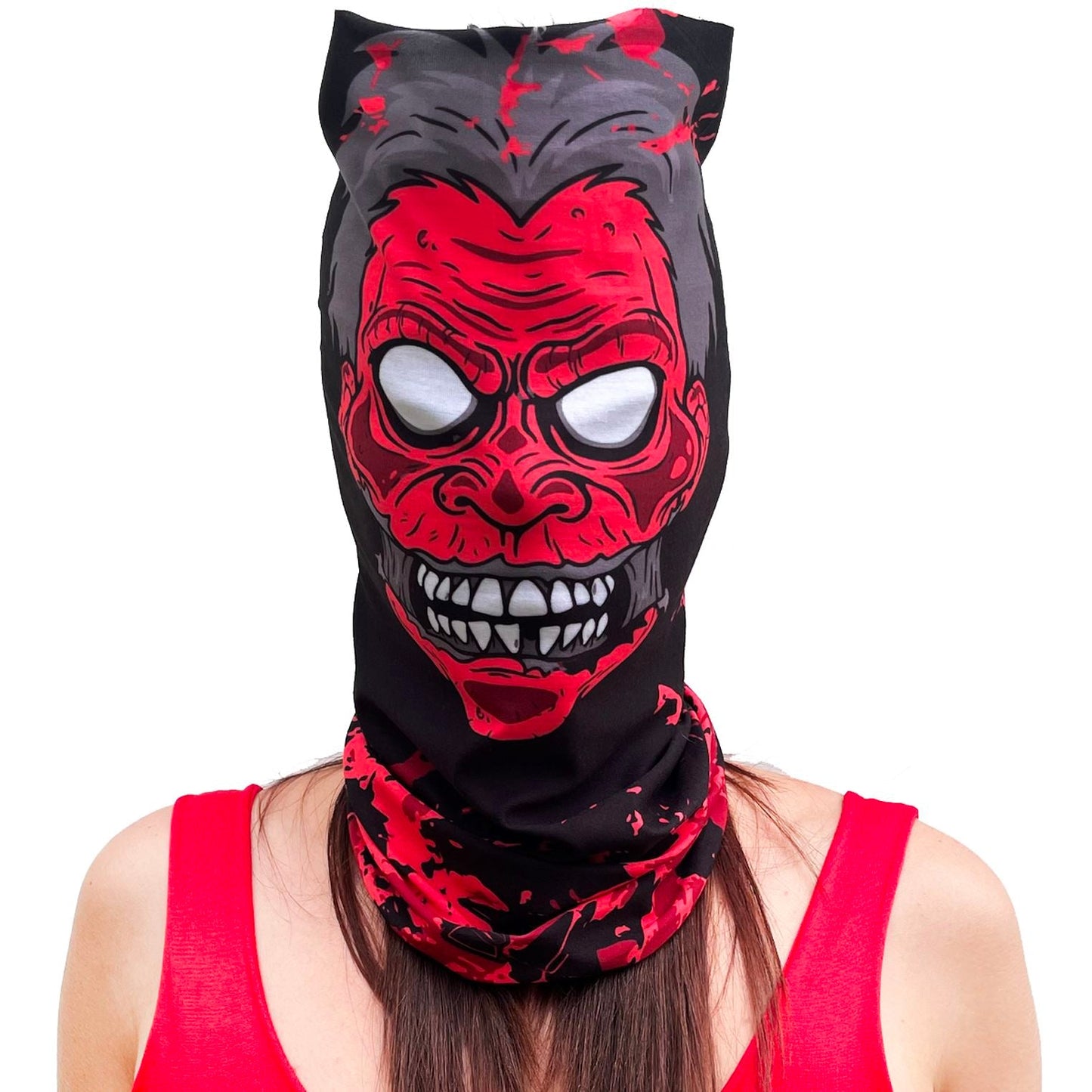 Microfibra Caras Muerto Rojo - Pescuezo