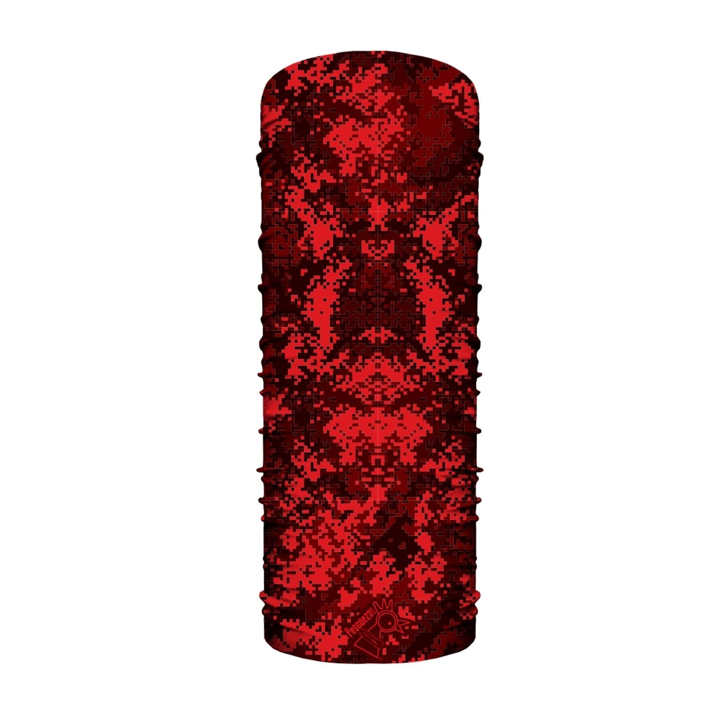 Microfibra Pixel Rojo - Pescuezo