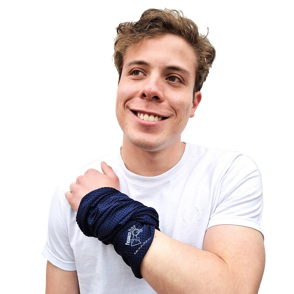 Peta Azul Oscuro Pescuezo Peta Pescuezo