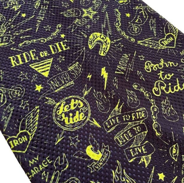 Peto Moto Tatoo Negro Amarillo - Pescuezo