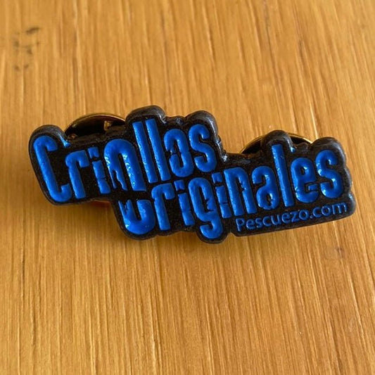 Pin Criollos Azul - Pescuezo